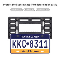 Ensemble de cadres de plaque d'immatriculation américaine sans LED pour voiture, sans matériau, lieu d'origine inconnu