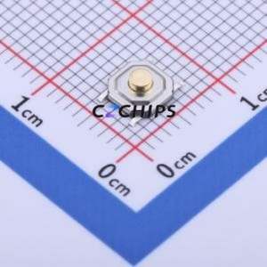 GT-TC084A-H020-L5 Tactile Switch SMD-4P,5.2x5.2mm Switch Single Pole Single Throw Round Button 1.6N Vertical Mount - Product Image 1