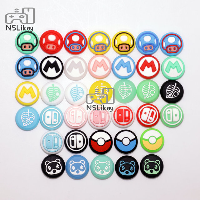 NSLikey Silicone Joystick Cover for Nintendo Switch Joy Con Thumb Grip Analog Cover