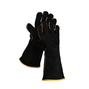Gants de sécurité en cuir fendu de vache extra large, confortable et de qualité supérieure, pour le soudage de construction, 16 pouces, 1.2mm d'épaisseur, étincelle - Product Image 2