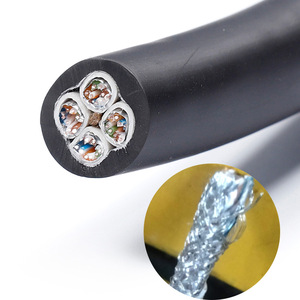 Cat6 Network <b>Cable</b> Reel 100M 6 Port RJ45 Shielded PVC Jacket Pure Copper Conductor <b>Computer</b> Use - Product Image 2