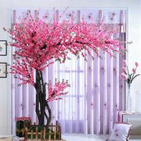 Arbre de cerisier artificiel haut de gamme personnalisé pour salon, décoration florale forgée, ornement d'intérieur, cerisier