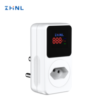 Protection contre les surtensions d'affichage 16A compatible US, régulateur de type prise BR, Wifi sur De, protecteur de tension réglable