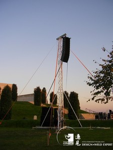 Chất lượng cao nhôm tùy chỉnh dòng di động mảng Crank Loa giàn hiển thị nâng tháp - Product Image 3