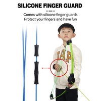 SPG – poulie de chasse pour enfants, poulies de tir à l'arc à poulies ABS, repose-flèche, protège-finber en Silicone, équipement de jeu de sport de plein air pour enfants