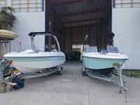 Perahu Surfing dengan Mesin Motor Tempel Mercury 115hp, Perahu Cepat untuk 6-8 Orang, Kapal Pesiar Santai dengan Sertifikasi CE untuk Penggunaan di Perairan Dalam