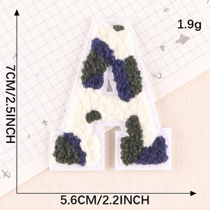 Miếng Vá Vải Chenille Một Chữ 7Cm Mẫu Ngụy Trang Thời Trang Tùy Chỉnh Thiết Kế Bảng Chữ Cái Cho Túi Mũ Quần Áo - Product Image 6