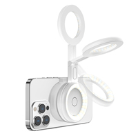 Mini Lampe Annulaire 3W MagSafe pour Téléphone, Lumière LED de Remplissage Magnétique Rechargeable pour Selfie Vidéo
