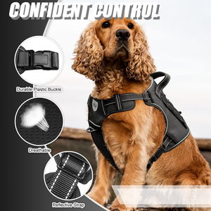 Arnés Multifuncional Antiexplosión para Perros con Correa de Hombro y Tracción Reflectante Retráctil - Product Image 2