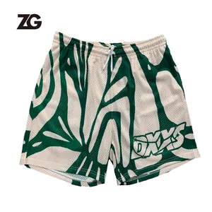 Personalized Custom Mesh Basketball Shorts Sublimation Print Logo Polyester Men Basketball Shorts