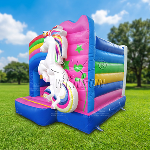 WINSUN Unicorn <b>Inflatable</b> Bounce <b>House</b> PVC Waterproof Fireproof Commercial Grade Kids Party Amusement Park Custom Logo Fun - Product Image 1