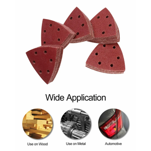 Stock local aux États-Unis - 100 disques de papier abrasif triangulaires à boucles et crochets, compatibles avec les outils multifonctions oscillants, 60/80/100/120/240 #   Disques de ponçage - Product Image 6