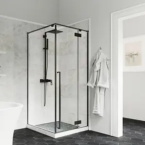 Commercio all'ingrosso personalizzato con cornice doccia bagno doccia porta in vetro hotel box doccia