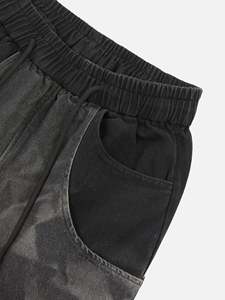 Men's Washed Cargo <b>Trousers</b> <b>Elastic</b> <b>Waist</b> Multi Pocket Wide Leg Casual Streetwear Workwear Pants - Product Image 5