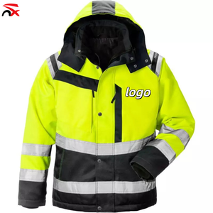 Vestes de vêtements de sécurité pour <span class=keywords><strong>travailleurs</strong></span> imperméables d'hiver de haute qualité Vestes de travail de construction sur mesure Vestes de travail de sécurité réfléchissantes - Product Image 4