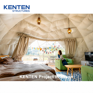 KENTEN permanente glamping tenda struttura esterna hotel domo domes tenda campeggio all'aperto tende glamping con bagno per airbnb - Product Image 6