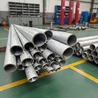 Tube de vérin hydraulique en acier inoxydable 304, chromé dur et affûté, diamètre intérieur 50 mm, diamètre extérieur 60 mm, longueur 1000 mm, 70 MPa, tige de 55 mm, course de 240 mm