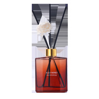 Lot de diffuseurs à bâtonnets en verre de 200 ml en forme de fleur, DIY, longue durée, sans BPA, sans alcool, écologiques, marque privée, pour l'ambiance
