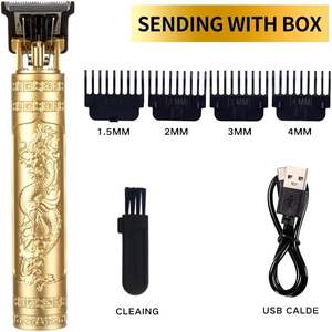 เครื่องโกนหนวด T9 รุ่นแฟชั่นขายส่ง แบบชาร์จไฟผ่าน USB ของขวัญวันหยุดสำหรับแฟนหนุ่ม ช่างตัดผม - Product Image 2