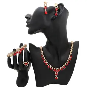 批发价格合金时尚印度新娘迪拜珠宝套装珠宝女性时尚18k金手链设计师珠宝套装