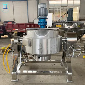 Fornello industriale di alta qualità 50L pentola con rivestimento inclinabile cottura a vapore bollitore rivestito guangzhou