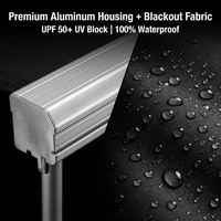 Auvent latéral pour véhicule, tente de voiture, boîtier en alliage d'aluminium, imperméable, UV50+, occultant, rétractable, SUV 4x4, camping, abri solaire extérieur