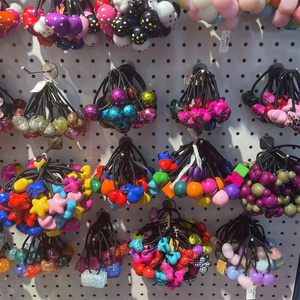 Mylulu Yiwu Mua Đại Lý Tóc Lớn Bead Tóc Đuôi Ngựa Gõ Bóng Trẻ Em Tóc Quan hệ Cô Gái Nhỏ Tóc Lớn Bobbles Bóng Cho Trẻ Em - Product Image 6