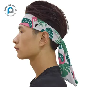 Pure Amazon Hot Selling Sports Headtie Comfortable Fabric Hair Cool flora style Head Tie Headband head sweat bands