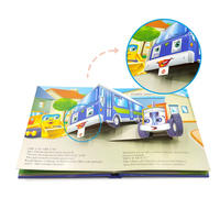Service d'impression personnalisé Livres de planche pour enfants Taille personnalisée couleur bébé photo lecture apprentissage 3D livre Pop up