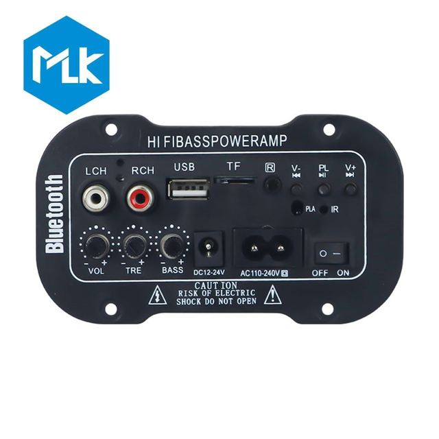 MLK  25W Digital Audio Home Amplifier Module Professional Subwoofer HI-FI Bass Board Car  24V/220V Car Amplifier Board