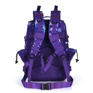 <span class=keywords><strong>Zaino</strong></span> Trailpop Personalizzabile con Logo, Impermeabile, per Fitness e Atleti, Tie-dye Viola, 45L, con Doppio Portabicchieri - Product Image 4