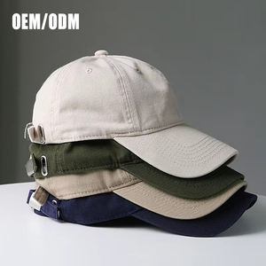 Casquette de baseball unie à 6 panneaux de haute qualité en gros, personnalisable avec logo brodé, en coton non structuré, style Dad Hat pour homme - Product Image 1