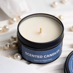 Juego de Velas Aromáticas con Aroma a Rosa Romántica, en Envase de Lata, para Dormitorio y Hogar, Ayuda a Dormir, Calmante de Larga Duración, Sensación de Lujo - Product Image 2