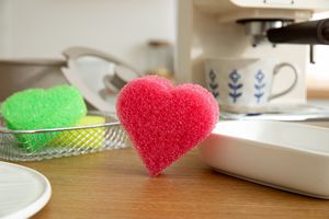 Mehrere Formen Kratzfreier Küchen-Waschschwamm Weich in Warmwasser-Temperatur Schwamm zum Reinigen - Product Image 6