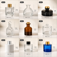 Bouteille diffuseur de parfum en verre vide de luxe, design montagne, 80ml 120ml, avec logo personnalisé, vente en gros