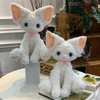 Peluche tendance de chat allemand à poils courts, en stock, poupée chat à poils bouclés, poupée compagnon chat, cadeau d'anniversaire