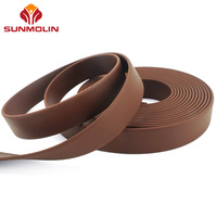 Sangle personnalisée en cuir souple enduite de silicone PVC imperméable pour colliers