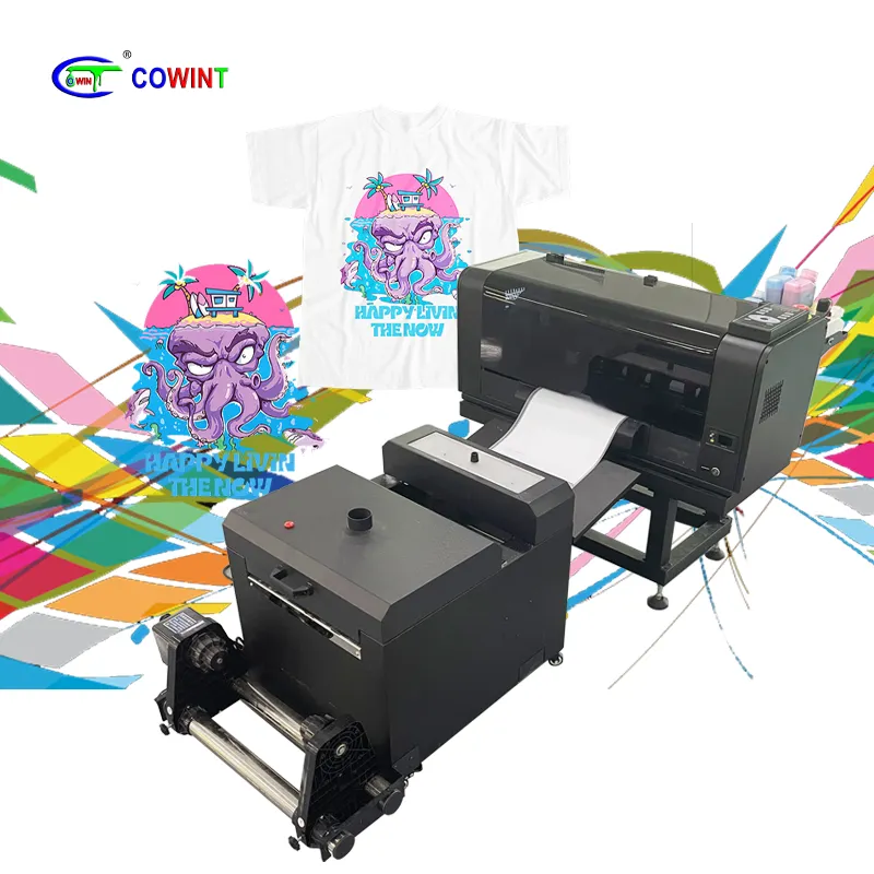 Cowint 소형 새틴 라벨 디지털 미니 패브릭 DTF 프린터 인쇄기 중국 의류 용