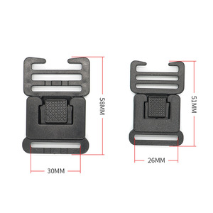 Boucles à dégagement rapide en plastique pour sacs, accessoires durables de 26 mm et 30 mm pour sangles de sacs à dos et ceintures - Product Image 3