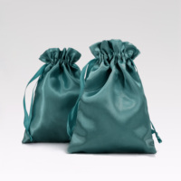 Pochette en satin personnalisée, sac anti-poussière, sous-vêtements, cordon de serrage, rangement, emballage de perruque, sac en satin de soie avec logo pour bijoux