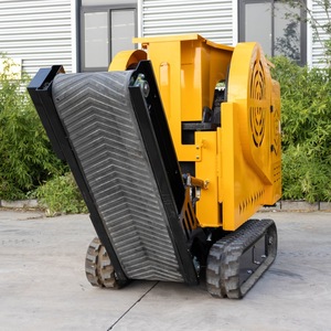 Concasseur à percussion portable 15t/h pour le traitement des déchets de construction, moteur diesel/essence, jaune - Product Image 2