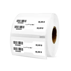 Dymo kompatibel label perhiasan 30299-label gaya barbel label harga 3/8 "x 3/4" * 1500Label