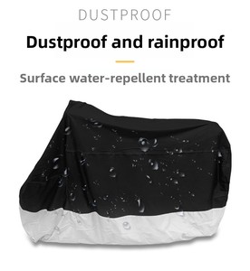 Housse de protection supérieure imperméable pour moto et vélo avec trou pour cadenas, protection UV, anti-soleil, anti-poussière et anti-givre, en feuille d'aluminium et coton - Product Image 2