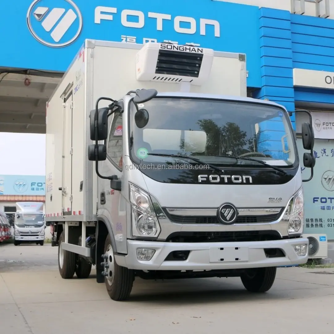 Foton Aumark E 4.2 mètres-Boîte de cargaison congelée à 18 degrés 5 tonnes de charge camions réfrigérés