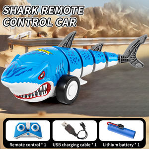 Lucky Toys Voiture télécommandée 2.4G quatre directions <span class=keywords><strong>Requin</strong></span> Bionique 306 °   <span class=keywords><strong>Jouet</strong></span> aquatique rotatif à dérive sonore et lumineuse en gros - Product Image 6