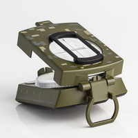 Boussole de style américain de haute précision, boussole verte militaire multifonctionnelle, boussole extérieure