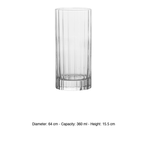 Vaso para Bebidas Bach 36 cl, Altura 15.5 cm, Diámetro 6.4 cm, Luigi Bormioli - Product Image 3