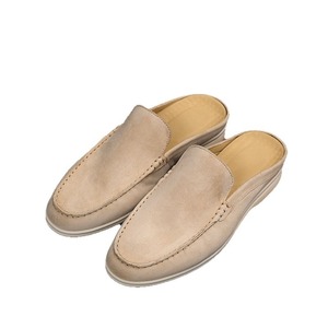 Nouveaux mocassins en cuir anti-fourrure pour hommes, semelle souple, confortables pour les pieds, chaussures décontractées polyvalentes pour personnes paresseuses, pantoufles pour hommes. - Product Image 1