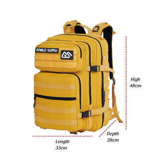 תיק גב טקטי 45 ליטר, מאושר לטיסה עם שרוול למזוודה, תואם לתקנות TSA, תא למחשב נייד 17 אינץ', תיק לטיולים עירוניים - Product Image 1