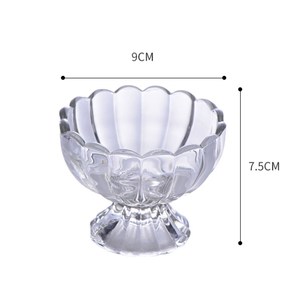 Hot Selling Pressed <b>Ice</b> <b>Cream</b> Glass Bowl Fruit Juice Dessert <b>Cup</b> Clear Dessert Glasses - Product Image 2